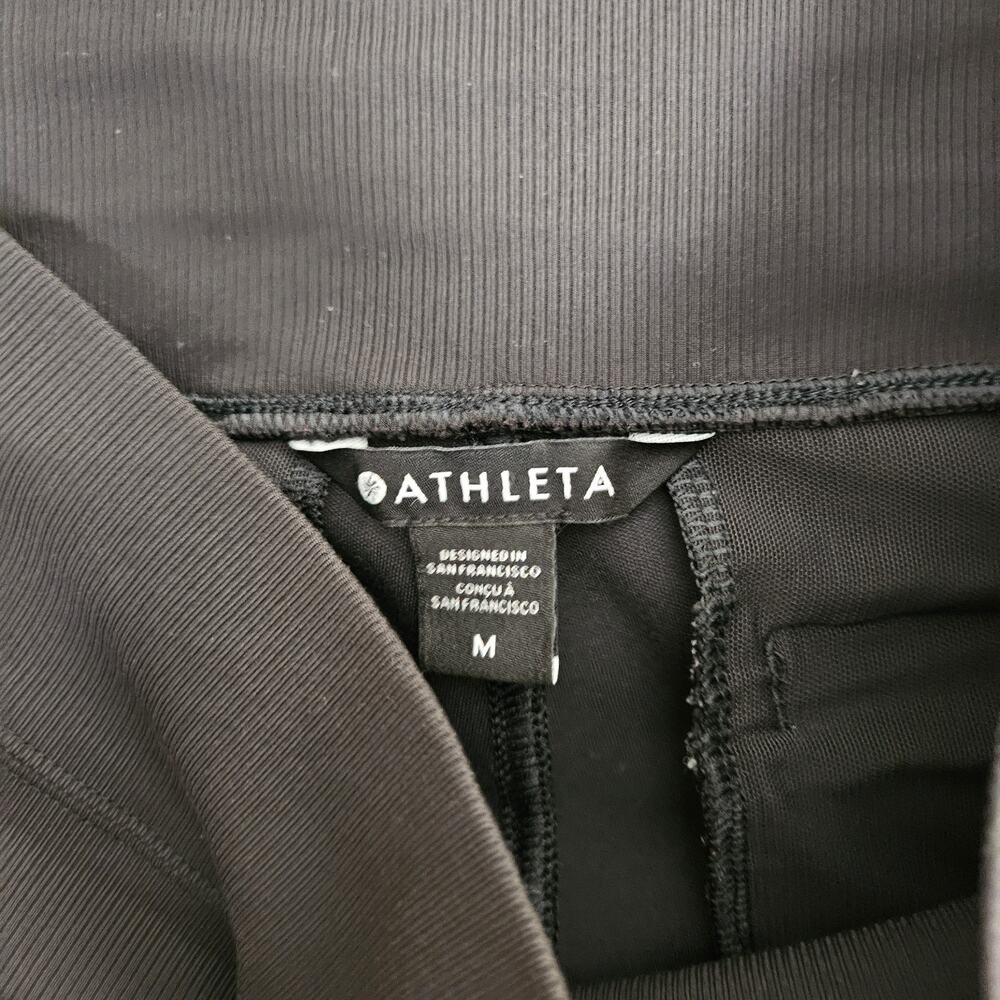 Athleta Venice High Rise Wide Leg Pant Womens Medium Black Activewear Athleisure - Picture 3 of 11